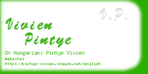 vivien pintye business card